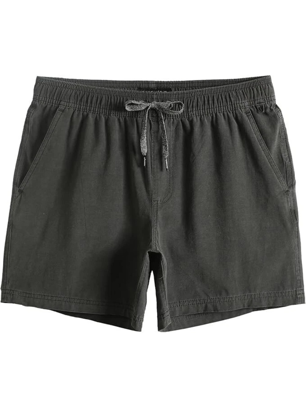 MAAMGIC Men's Shorts Pull-On Relaxed Fit Casual Stretch Shorts Small Grey 0698